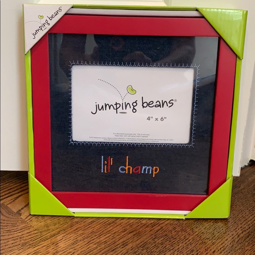 Jumping Beans 4x6 frame denim/red